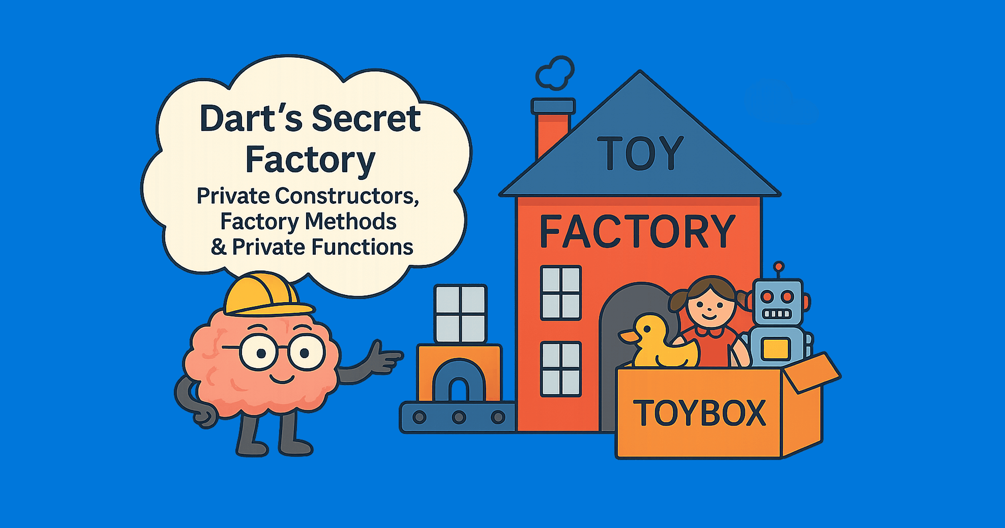 🏭 Dart’s Secret Factory: Understanding Private Constructors, Factory Methods & Private Functions